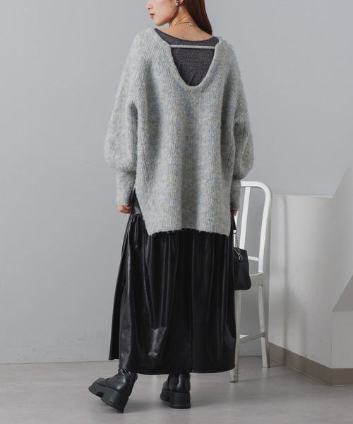 「Kastane」 長袖ニット FREE ブルー レディース_画像6