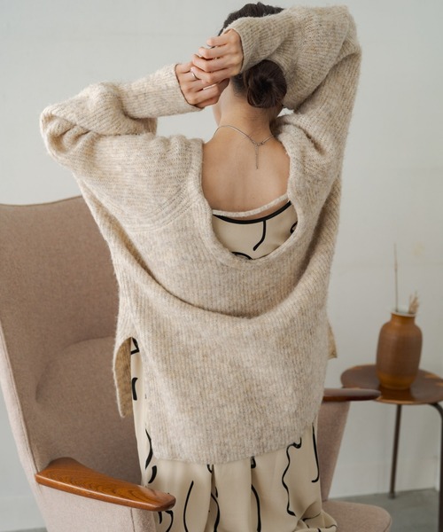 「Kastane」 長袖ニット FREE ブルー レディース_画像8