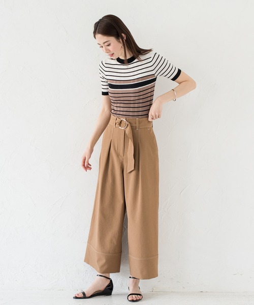 「LOUNGEDRESS」 パンツ MEDIUM ベージュ レディース_画像2