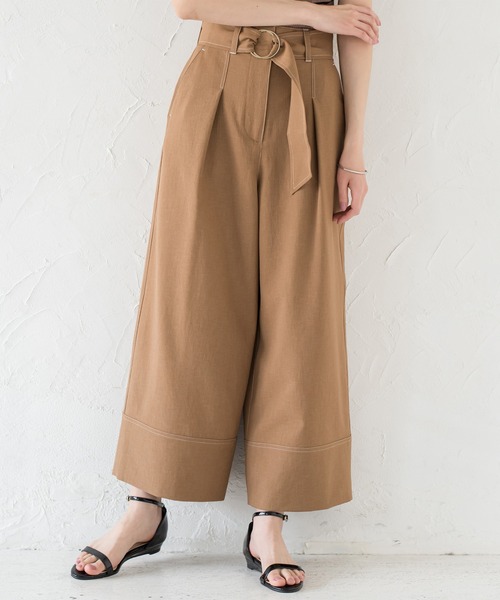 「LOUNGEDRESS」 パンツ MEDIUM ベージュ レディース_画像4