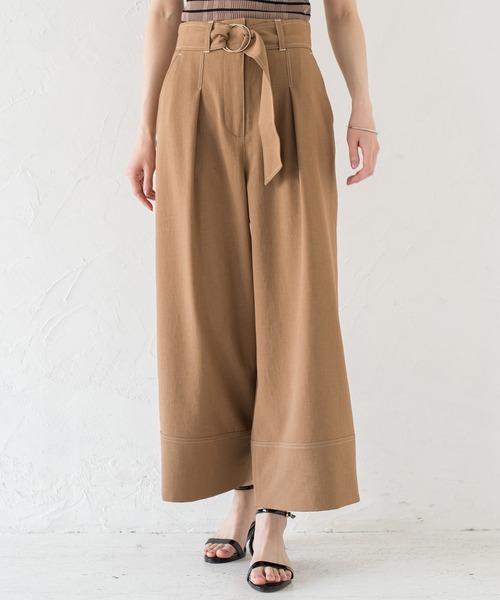 「LOUNGEDRESS」 パンツ MEDIUM ベージュ レディース_画像5