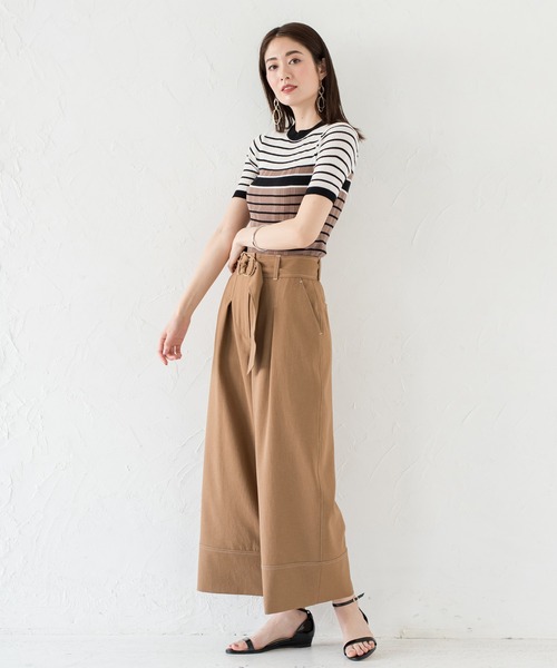 「LOUNGEDRESS」 パンツ MEDIUM ベージュ レディース_画像6