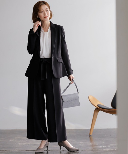 「GeeRA」 セットアップ 13号 ネイビー レディース_画像8