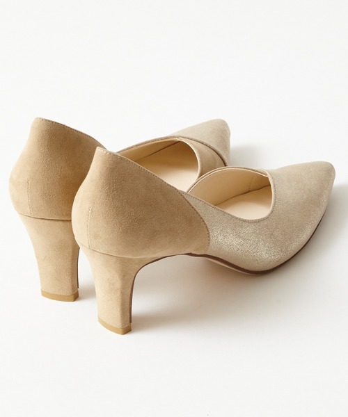 「AIMER」 パンプス 24.5cm ゴールド レディース_画像4