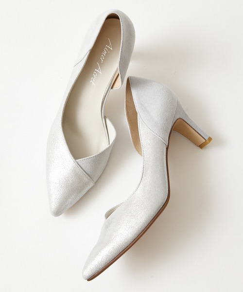 「AIMER」 パンプス 24.5cm ゴールド レディース_画像9