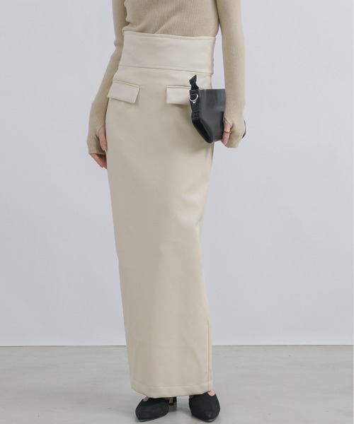 「NEUNA」 タイトスカート MEDIUM ブラウン レディース_画像8