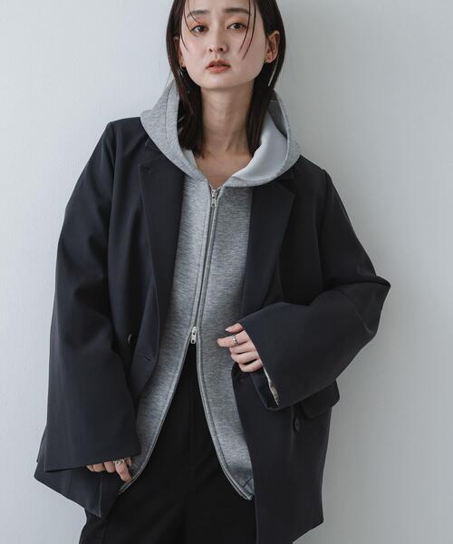 SENSE OF PLACE by URBAN RESEARCH パーカー コクーンスリーブZIP