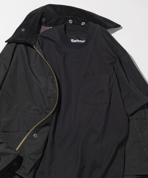 Barbour（バブアー） 半袖Tシャツ 38 ブラック メンズ : ZOZOTOWN