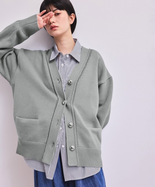ADAM ET ROPE'（アダムエロペ） カーディガン 「WEB限定」メタルボタン