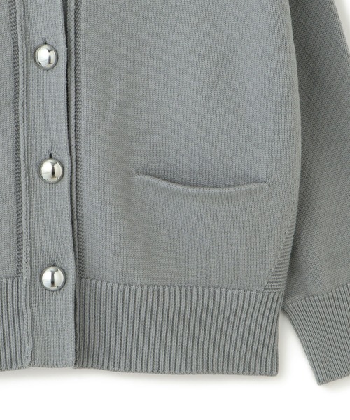 ADAM ET ROPE'（アダムエロペ） カーディガン 「WEB限定」メタルボタン