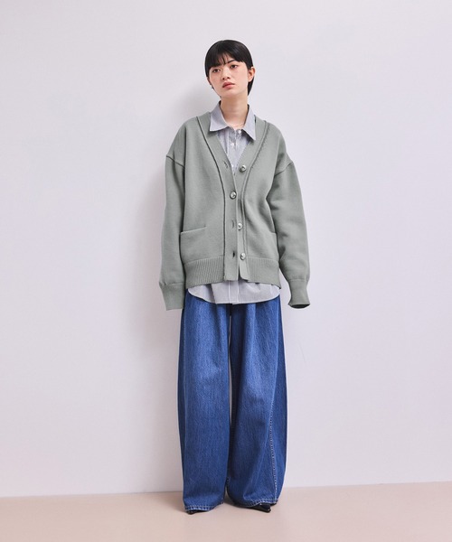 ADAM ET ROPE'（アダムエロペ） カーディガン 「WEB限定」メタルボタン