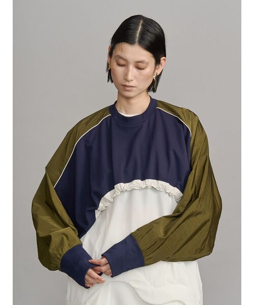 トップス UN3D. BACK GATHER SH UN3D. - BACK GATHER SH / バック