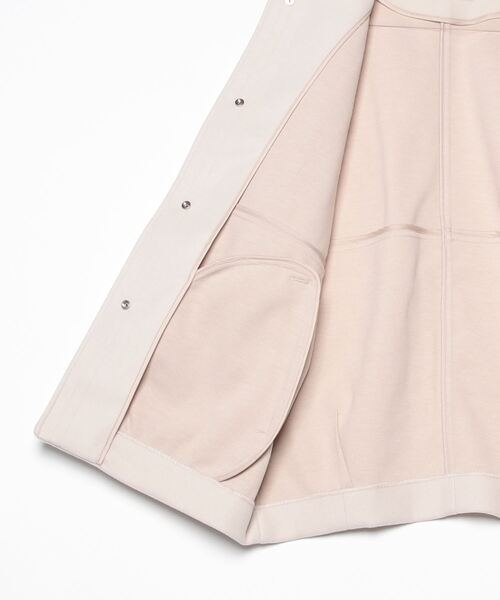 「coen」 ノーカラーコート L ダークグレー レディース_画像3