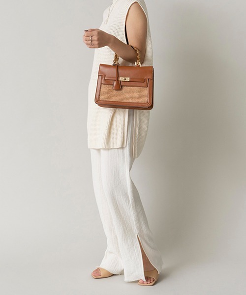 「LE VERNIS」 2WAYバッグ FREE キャメル レディース_画像6