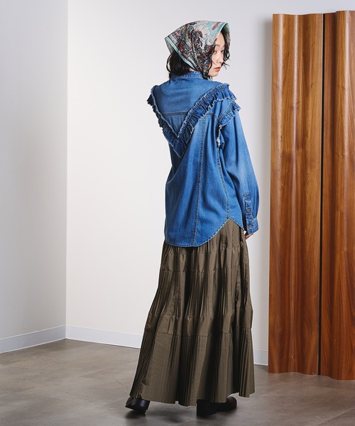 ROSE BUD（ローズバッド） ロング スカート TIERED SKIRT : ZOZOTOWN