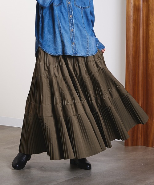 ROSE BUD（ローズバッド） スカート TIERED SKIRT : ZOZOTOWN Yahoo!店