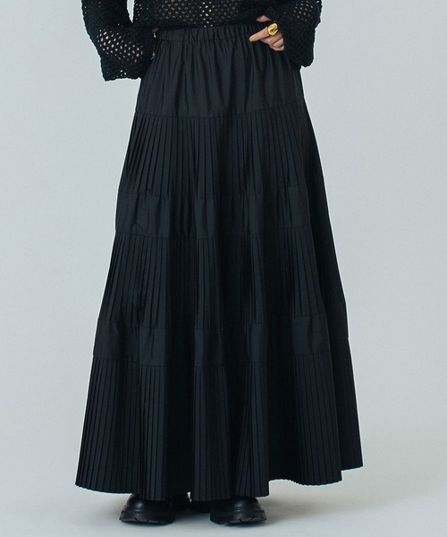 ROSE BUD（ローズバッド） ロング スカート TIERED SKIRT : ZOZOTOWN