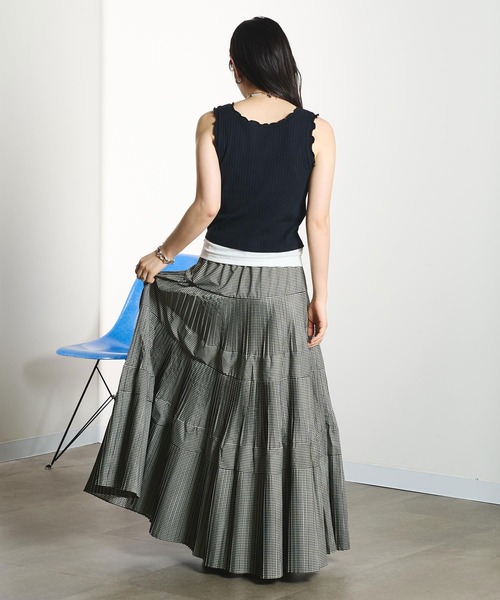 ROSE BUD（ローズバッド） ロング スカート TIERED SKIRT : ZOZOTOWN