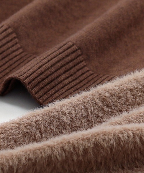 「COCOMOMO」 長袖ニット FREE ライトブラウン レディース_画像6