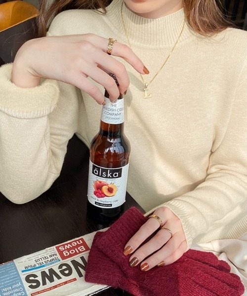 「COCOMOMO」 長袖ニット FREE ライトブラウン レディース_画像7