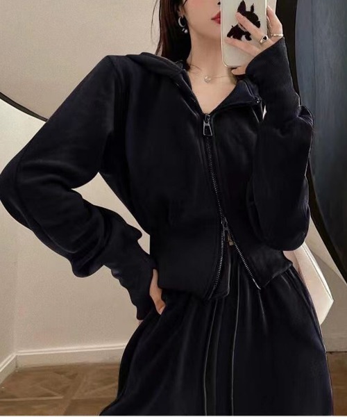 「NEW GENTLEMAN」 セットアップ M ダークグレー レディース_画像2