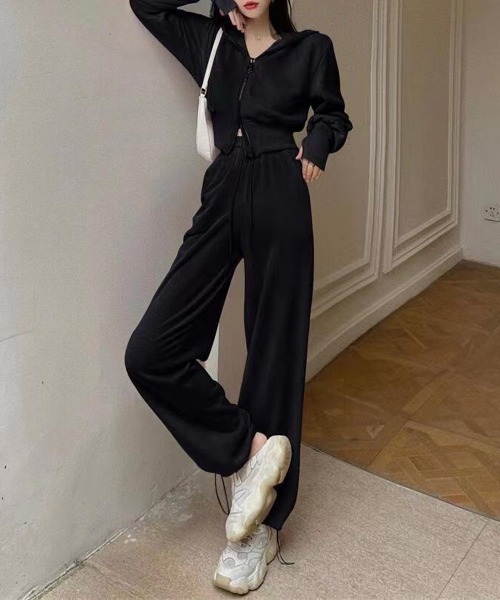 「NEW GENTLEMAN」 セットアップ M ダークグレー レディース_画像3