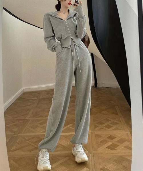 「NEW GENTLEMAN」 セットアップ M ダークグレー レディース_画像6