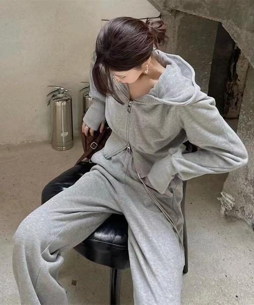 「NEW GENTLEMAN」 セットアップ M ダークグレー レディース_画像7