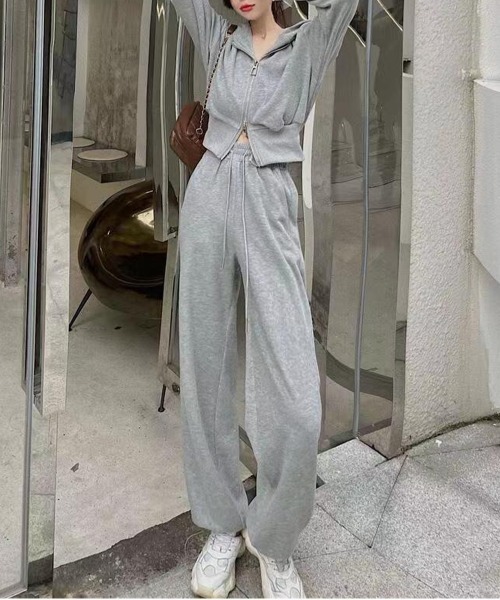 「NEW GENTLEMAN」 セットアップ M ダークグレー レディース_画像8