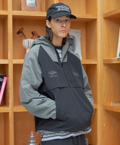 「FFEIN」 ナイロンブルゾン SMALL ネイビー メンズ_画像3