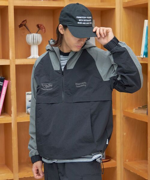 「FFEIN」 ナイロンブルゾン SMALL ネイビー メンズ_画像7