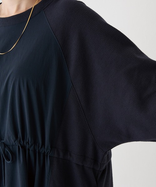 「LAVEANGE」 長袖ワンピース 5L ネイビー レディース_画像2