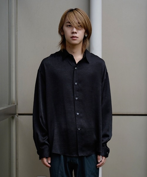 「G.O.C」 長袖シャツ LARGE パープル メンズ_画像7