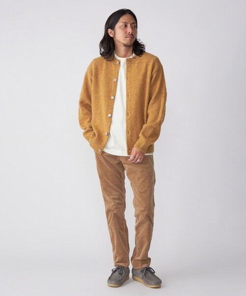 「SHIPS」 ニットカーディガン MEDIUM ネイビー メンズ_画像5