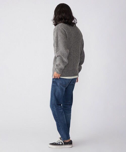 「SHIPS」 ニットカーディガン MEDIUM ネイビー メンズ_画像8