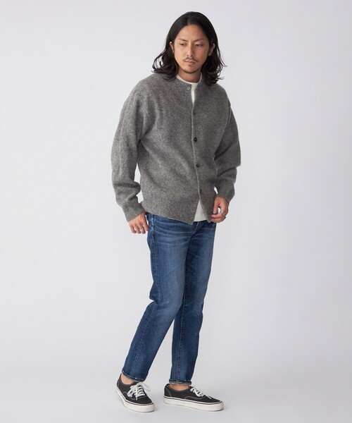 「SHIPS」 ニットカーディガン MEDIUM ネイビー メンズ_画像9