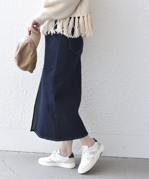 「SHIPS.me」 デニムスカート X-SMALL ブラック レディース_画像7