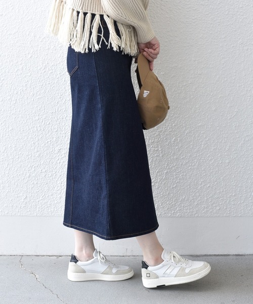 「SHIPS.me」 デニムスカート X-SMALL ブラック レディース_画像9