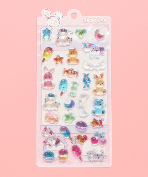 【SLAP SLIP】スラぷくシール　8枚セット SLAP SLIP（スラップスリップ） ぷっくり可愛い☆ちゅるちゅるスラぷく