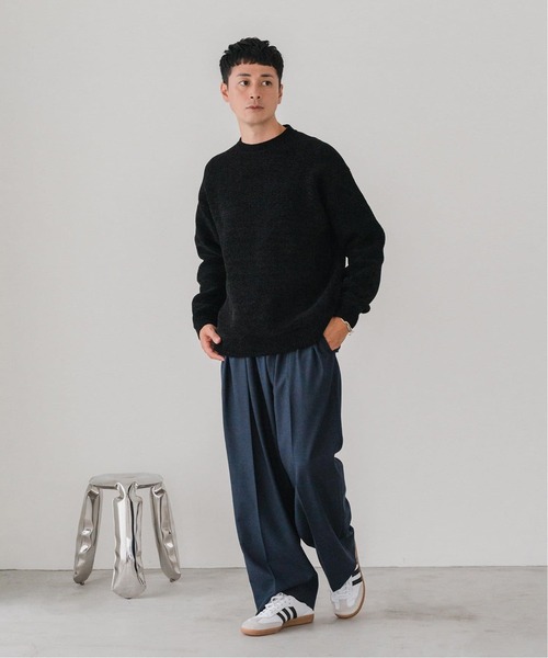 「EDIFICE」 長袖ニット LARGE イエロー メンズの画像