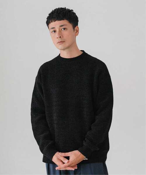「EDIFICE」 長袖ニット LARGE イエロー メンズの画像