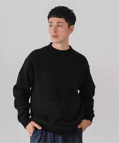 「EDIFICE」 長袖ニット LARGE イエロー メンズの画像