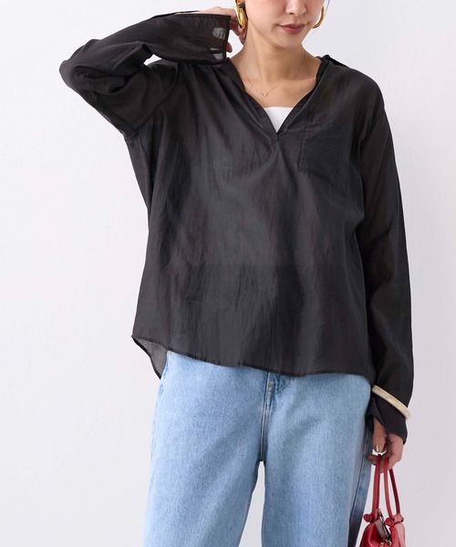 TICCA（ティッカ） ブラウス シャツ 「TICCA」コットンシルク