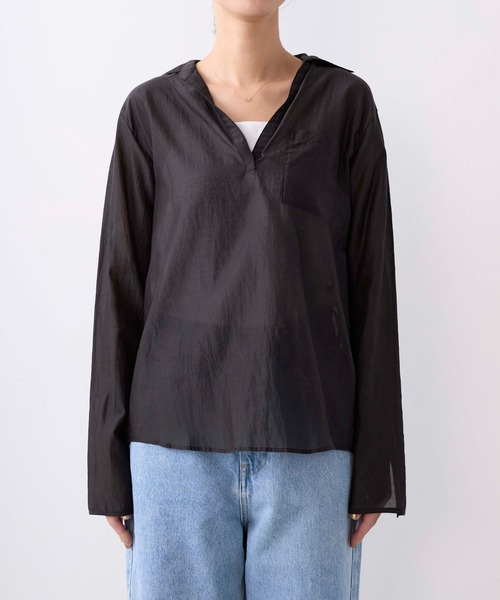 TICCA シャツ ゆったり 大きいサイズ トップス 長袖 ブラウス 日本製 TICCA シャツ ゆったり 大きいサイズ トップス 長袖 ブラウス 日本製