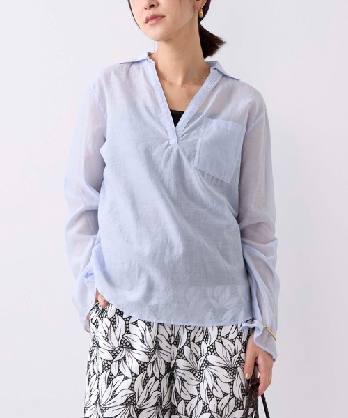 TICCA（ティッカ） ブラウス シャツ 「TICCA」コットンシルク