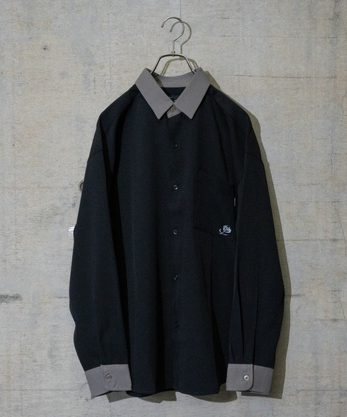 「Naive magic」 長袖シャツ LARGE グリーン メンズ_画像9