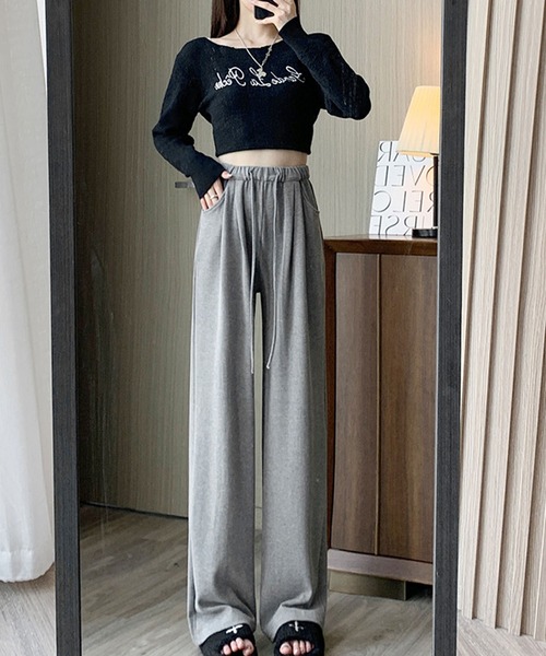 「Amulet」 イージーパンツ L グレー レディース_画像5