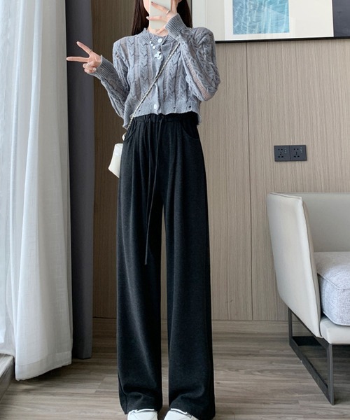 「Amulet」 イージーパンツ L グレー レディース_画像6