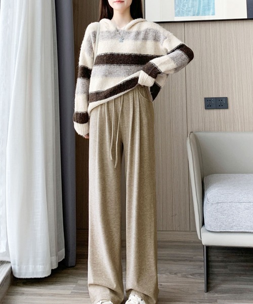 「Amulet」 イージーパンツ L グレー レディース_画像8