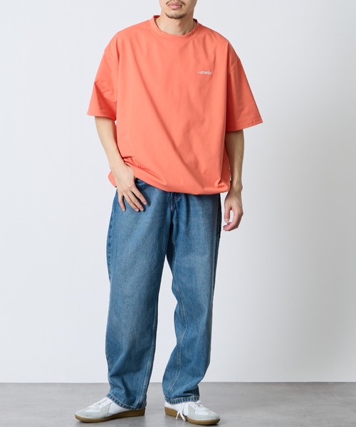 Gourmet jeans トリコカラー　切り替え　長袖　tシャツ　カットソー phenix（プラスフェニックス） tシャツ 別注 ワンポイント刺繍ロゴ